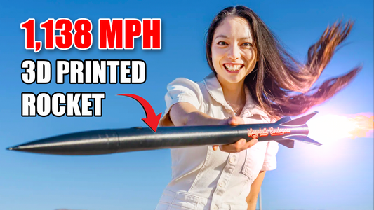 I Broke the Sound Barrier with a 3D Printed Rocket!