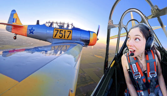 Flying a T6 Texan Airplane