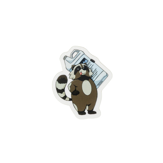 Raccoon With Epoxy Sticker