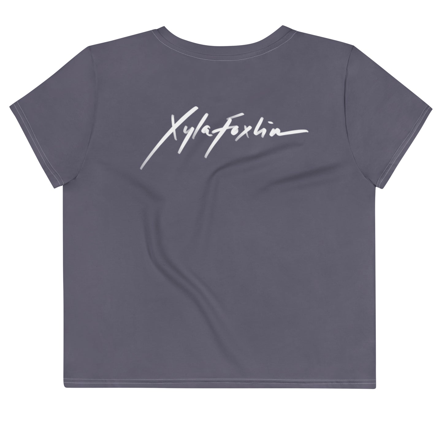 Measure Once Cut Twice Crop Tee - Purple